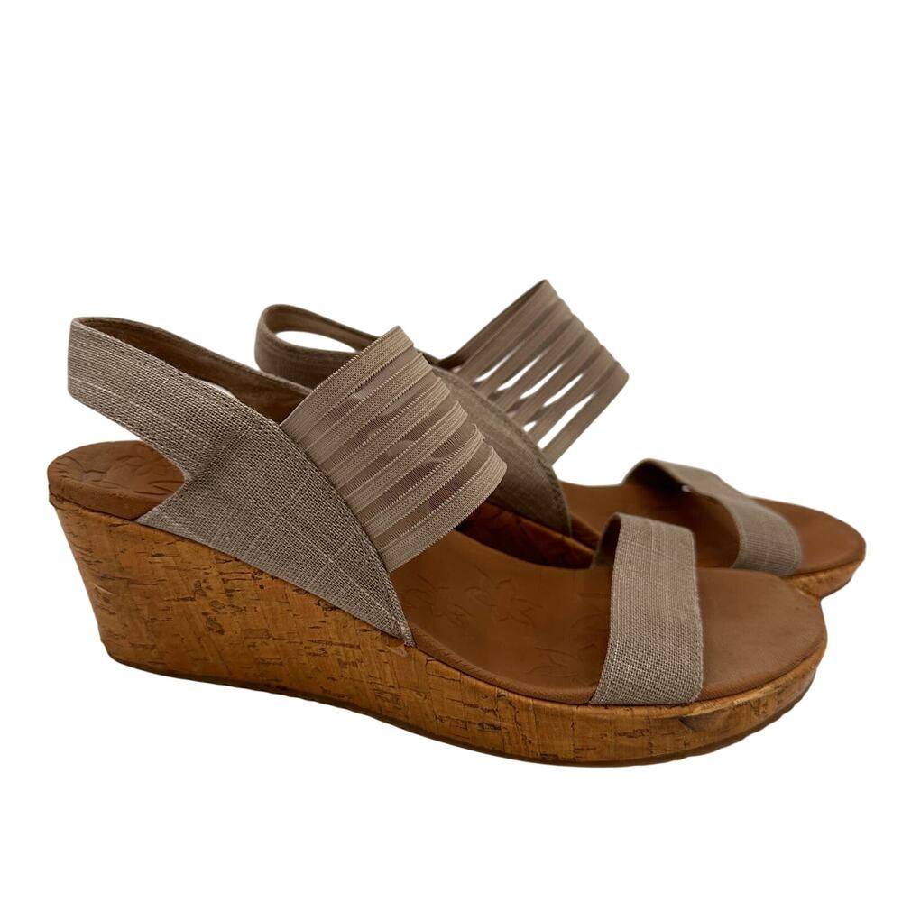 Skechers Luxe Foam Beverlee Smitten Wedge Sandals Size 9